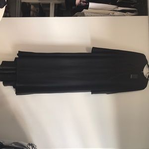 Black Keyhole Train Formal Gown